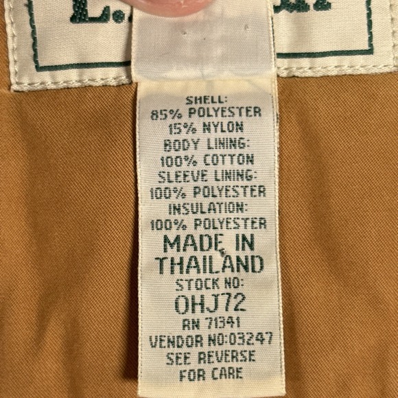 VTG LL Bean Chore Jacket Barn Field Coat Women S Petite Flannel Lined Goretex - Picture 8 of 12